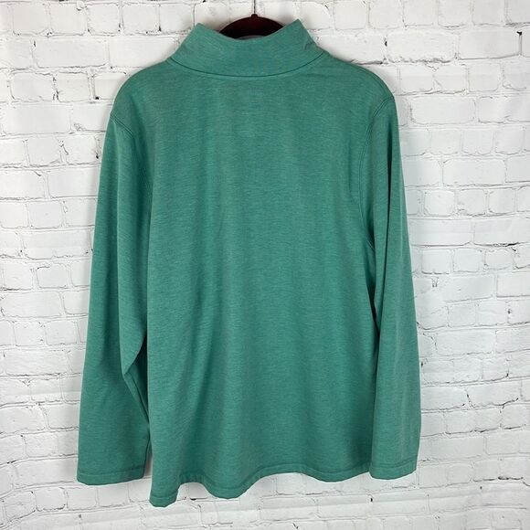 Croft & Barrow Long Sleeve Pullover Teal Size XXL - Picture 5 of 5